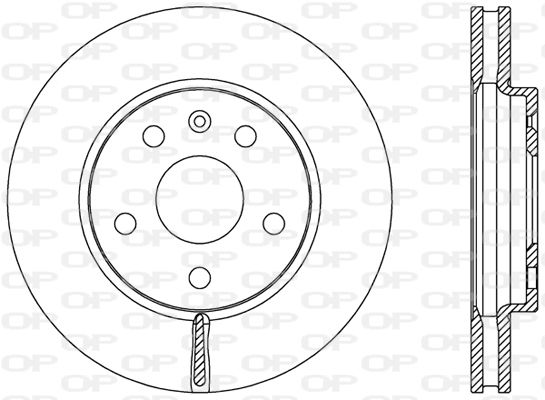 OPEN PARTS Тормозной диск BDR2498.20